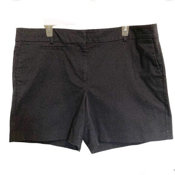 ANN TAYLOR Modern Fit City Short Dark Blue Womens Plus Size 18 - Picture 2 of 11